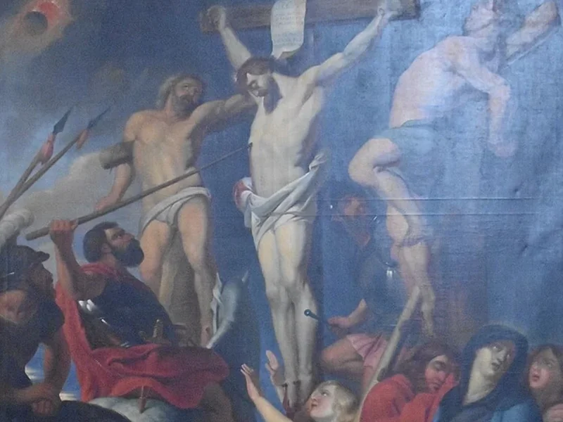 1795-Raymond Marc Lagarrigue - Gesù Cristo tra i criminali - da Rubens